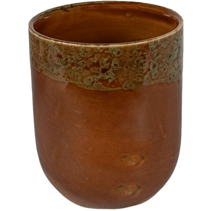 Clayre & Eef 6CEMU0140 Hrnček hnedý Ø 7x8 cm - 150 ml