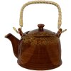Clayre & Eef 6CETE0136 Čajník hnedý Ø 14x12 cm - 750 ml