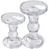 Clayre & Eef 6GL4403 Sviečka na sviečku Crown Transparent Ø 8x14 cm
