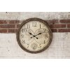 Clayre & Eef 6KL0813 Nástenné hodiny hnedé béžové Ø 50x5 cm - 1xAA