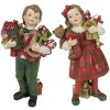 Clayre & Eef 6PR3920 Detská dekorácia červená, zelená 7x6x13 - 7x5x13 cm (2 ks)