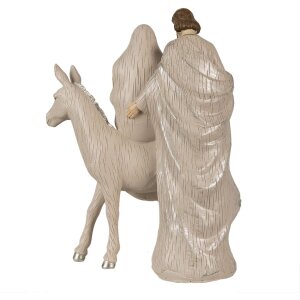 Clayre & Eef 6PR3929 Vianočná dekorácia Christmas Group Beige 24x16x32 cm