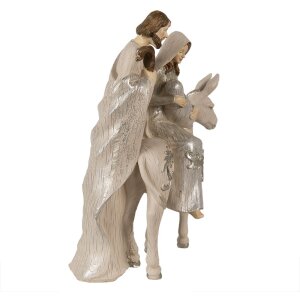 Clayre & Eef 6PR3929 Vianočná dekorácia Christmas Group Beige 24x16x32 cm