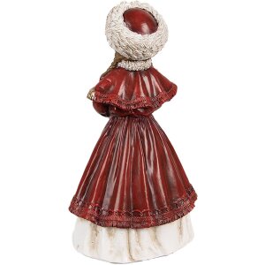 Clayre & Eef 6PR3943 Dekorácia Dievča červená 9x7x17 cm