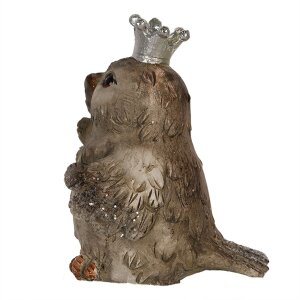 Clayre & Eef 6PR3994 Dekoratívny vtáčik béžová 7x6x9 cm