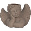 Clayre & Eef 6TE0401S Kvetináč do interiéru Angel Grey 23x13x17 cm