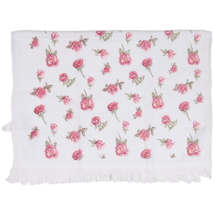 Uterák pre hostí Clayre & Eef CT029 White Pink 40x66 cm