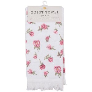 Uterák pre hostí Clayre & Eef CT029 White Pink 40x66 cm