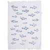 Uterák pre hostí Clayre & Eef CTSSF White Blue 40x66 cm