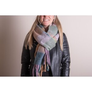 Juleeze JZSC0787BE Dámska šatka so vzorom Béžová 36x210 cm
