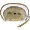 Juleeze JZSET0002GO Kozmetická taška zlatej farby (sada 2 ks) 24x15 - 19x12 cm