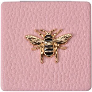 Juleeze JZSP0007P Ručné zrkadlo ružové 6x6 cm
