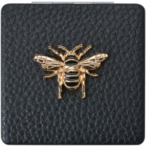 Juleeze JZSP0007Z Ručné zrkadlo čierne 6x6 cm