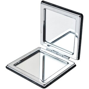 Juleeze JZSP0007Z Ručné zrkadlo čierne 6x6 cm