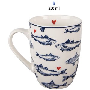 Hrnček Clayre & Eef SSFMU White Blue 350 ml