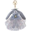 Clayre & Eef TW0585 Prívesok na kľúče Rabbit Grey
