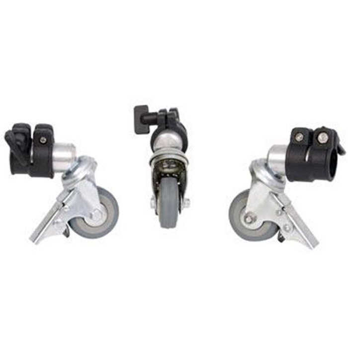 Falcon Eyes otočné kolieska PCA-25M 3 ks pre statívy svietidiel 25 mm