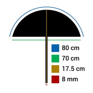 Falcon Eyes reflexný dáždnik UR-32T difúzor biely 80 cm