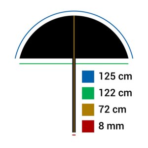 Dáždnik StudioKing Reflex Umbrella UBT102 Diffuse White 125 cm