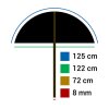 Dáždnik StudioKing Reflex Umbrella UBT102 Diffuse White 125 cm