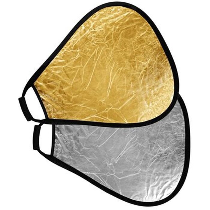 StudioKing Reflektor CRGGS60 Gold Silver s rukoväťou 60 cm
