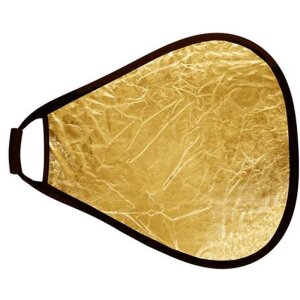StudioKing Reflektor CRGGS60 Gold Silver s rukoväťou 60 cm