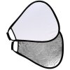 StudioKing Reflektor CRGSW60 Strieborný biely s rukoväťou 60 cm