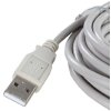 Štandardný kábel USB 2.0 5 m A-male na B-male sivý
