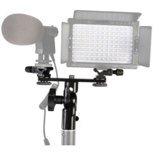 Falcon Eyes CLD-14A Twin Mount Tilting Bracket s 2 hot shoe adaptérmi HS-20M
