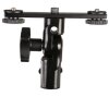 Falcon Eyes CLD-14A Twin Mount Tilting Bracket s 2 hot shoe adaptérmi HS-20M