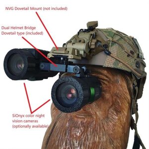 SiOnyx Aurora Dual Night Vision Helmet Mount (Dovetail)