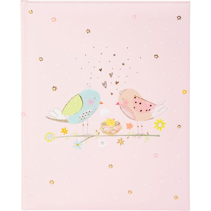 Goldbuch Detský denník Loving Birds Girl 21x28 cm 44 strán Ružová