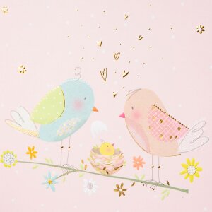 Goldbuch Detský denník Loving Birds Girl 21x28 cm 44 strán Ružová