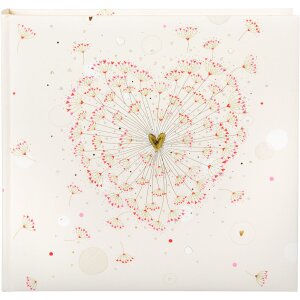 Goldbuch fotoalbum Golden Heart 25x25 cm 60 bielych...