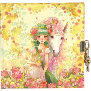 Goldbuch diár so zámkom Akira 16,5x16,5 cm...