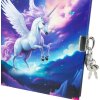 Goldbuch diár so zámkom Diana Unicorn 16,5x16,5 cm 96 bielych strán