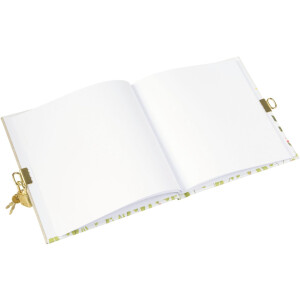 Goldbuch diár so zámkom Sparrow 16,5x16,5 cm 96 bielych strán