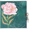 Goldbuch diár so zámkom Peony 16,5x16,5 cm 96 bielych strán