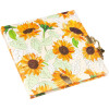 Goldbuch diár so zámkom Sunflower biely 16,5x16,5 cm 96 bielych strán