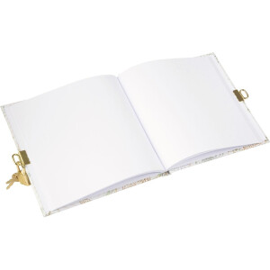 Goldbuch diár so zámkom Felino 16,5x16,5 cm 96 bielych strán