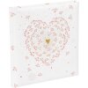 Zlatá kniha Svadobná kniha hostí Zlaté srdce 23x25 cm 176 strán