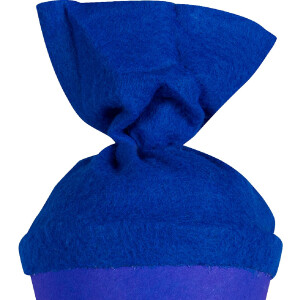 Školská taška Goldbuch craft s farebným plsteným uzáverom 35 cm modrá