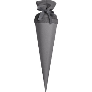 Školská taška Goldbuch craft s farebným plsteným zapínaním 35 cm stone grey