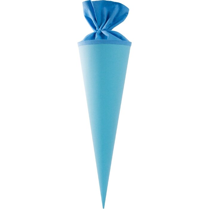 Goldbuch craft školská taška 50 cm farebný plstený uzáver svetlomodrá