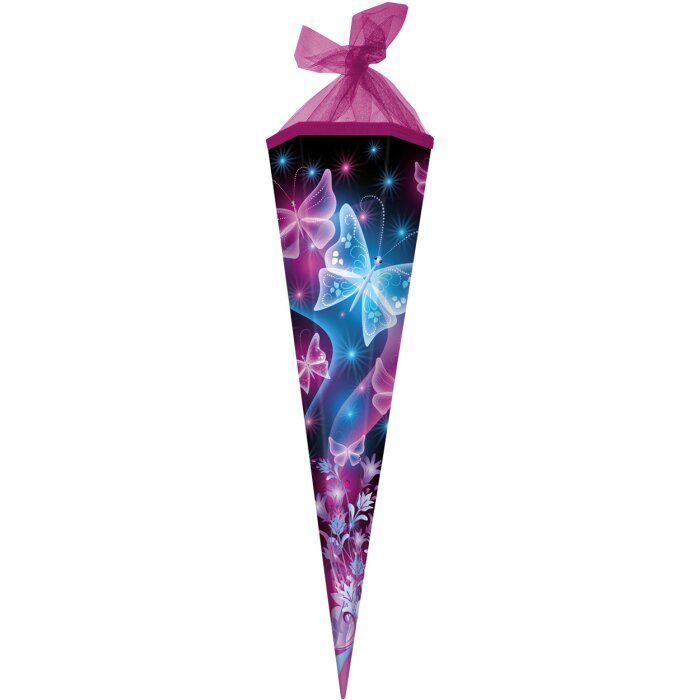 Goldbuch školský kužeľ 85 cm šesťhranný motýľ ružový