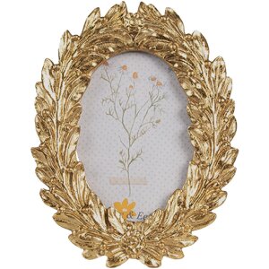 Clayre & Eef 2F1050 Fotorámik 10x2x13 cm / 7x9 cm Zlatá farba