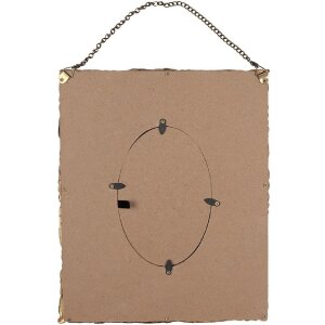 Clayre & Eef 2F1052 Fotorámik 23x3x28 cm / 10x15 cm Zlatá farba