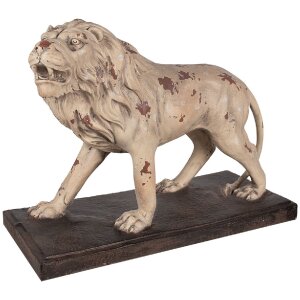 Clayre & Eef 5MG0029 Dekorácia Lev 55x23x40 cm béžovo hnedá