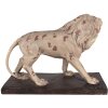 Clayre & Eef 5MG0029 Dekorácia Lev 55x23x40 cm béžovo hnedá