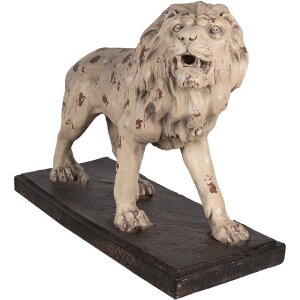 Clayre & Eef 5MG0030 Dekorácia Lev 55x23x40 cm béžovo hnedá